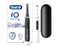 Oral-B Szczoteczeka magnetyczna iO5 Duo (czarna + biała) - 1069522 - zdjęcie 1